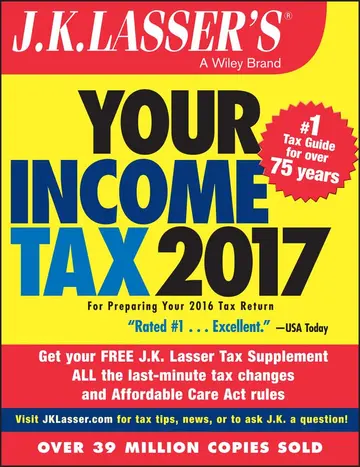 Cover of J.K. Lasser's Your Income Tax 2017