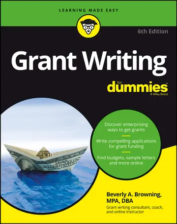 Cover of Grant Writing for Dummies