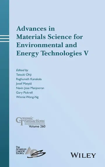 Cover of Advances in Materials Science for Environmental and Energy Technologies V