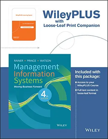 Cover of Management Information Systems Wileyplus Learning Space Registration Card + Print Companion