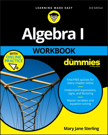 Cover of Algebra I Workbook for Dummies
