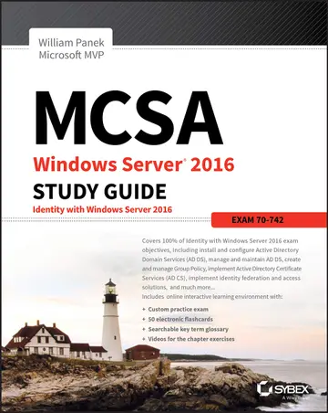 Cover of MCSA Windows Server 2016 Study Guide - Exam 70-742