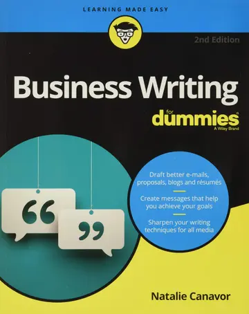 Cover of Business Writing for Dummies