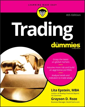 Cover of Trading for Dummies, 4th Edition