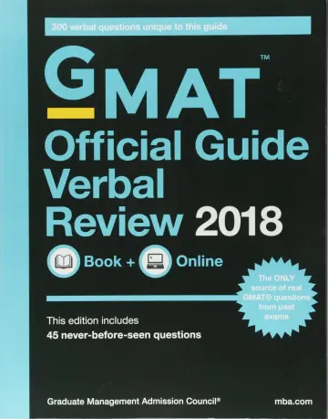 Cover of GMAT Official Guide 2018 Verbal Review