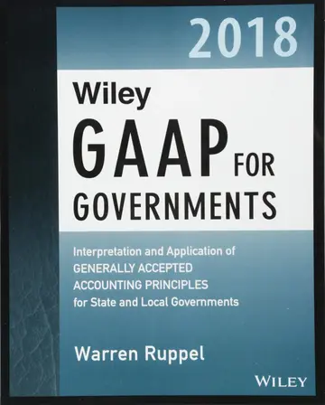 Cover of Wiley GAAP for Governments 2018