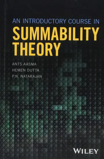 Cover of An Introductory Course in Summability Theory