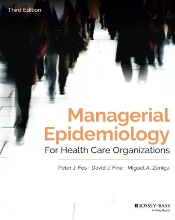Cover of Managerial Epidemiology for Health Care Organizations