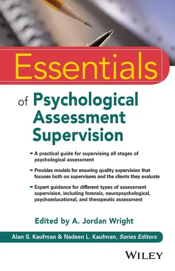 Cover of Essentials of Psychological Assessment Supervision