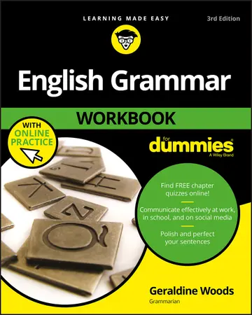 Cover of English Grammar Workbook for Dummies, 3rd Edition with Online Practice