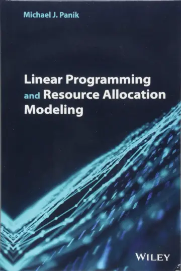 Cover of Linear Programming and Resource Allocation Modeling