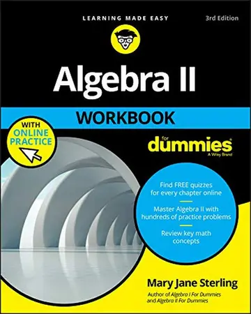 Cover of Algebra II Workbook for Dummies, 3rd Edition with OP