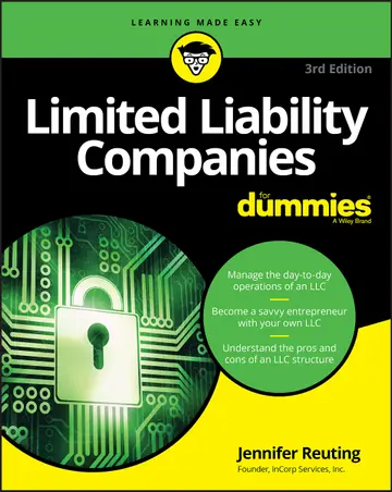 Cover of Limited Liability Companies for Dummies, 3rd Edition