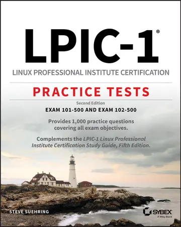 Cover of LPIC-1 - Linux Professional Institute Certification Practice Tests, 2nd Edition