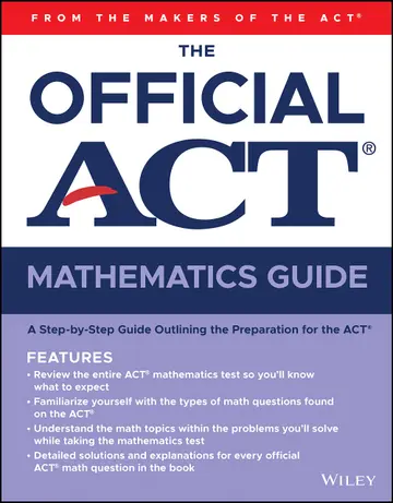 Cover of The Official ACT Mathematics Guide