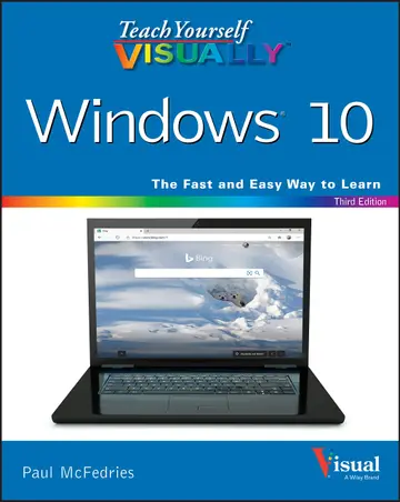 Cover of Teach Yourself VISUALLY Windows 10, 3e