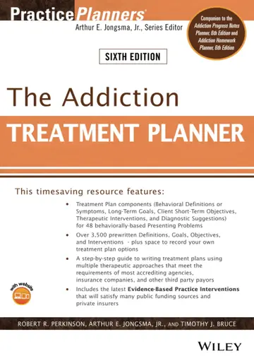 Cover of Addiction Treatment Planner, 6Th Edition