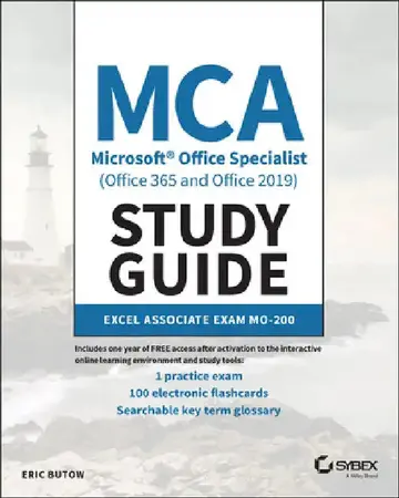 Cover of MCA Microsoft Office Specialist Excel Study Guide