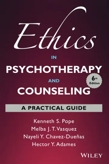 Cover of Ethics in Psychotherapy and Counseling