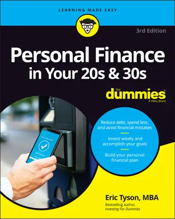 Cover of Personal Finance in Your 20s & 30s for Dummies 3e