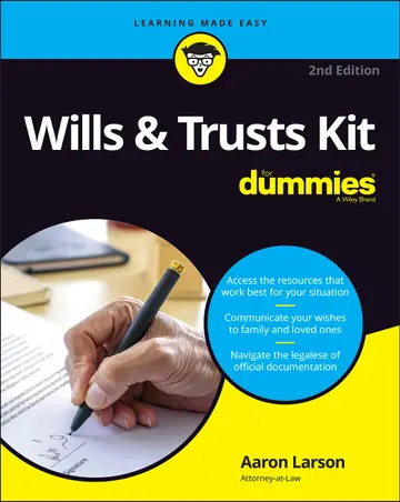 Cover of Wills & Trusts Kit for Dummies, 2nd Edition