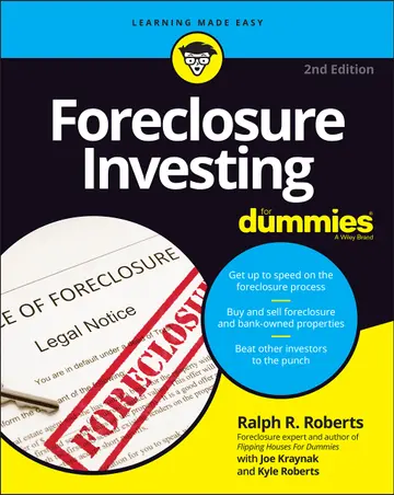 Cover of Foreclosure Investing for Dummies, 2nd Edition