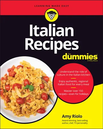 Cover of Italian Recipes for Dummies