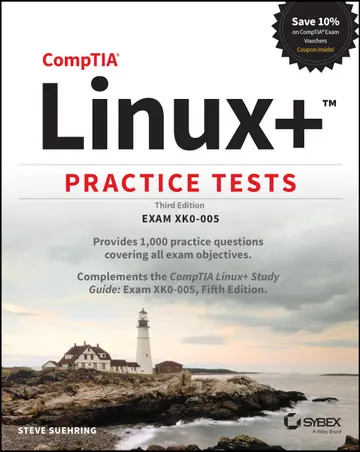 Cover of CompTIA Linux+ Practice Tests - Exam XK0-005, Third Edition