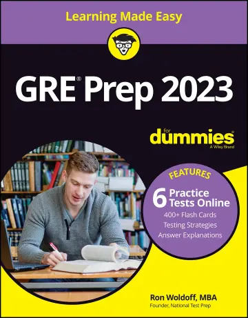 Cover of GRE Prep 2023 for Dummies with Online Practice 11th Edition