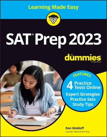 Cover of SAT Prep 2023 for Dummies with Online Practice