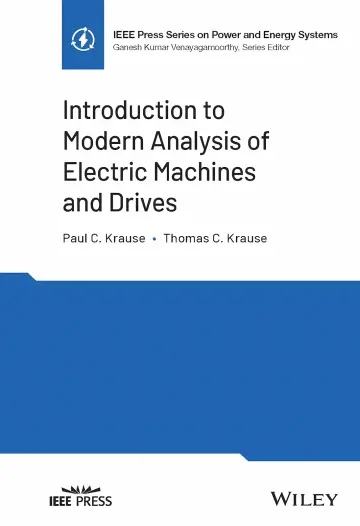 Cover of Introduction to Modern Analysis of Electric Machines and Drives