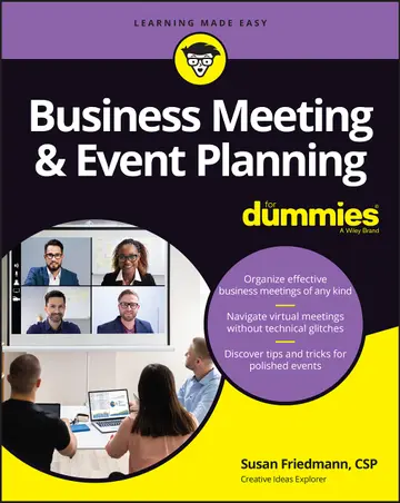 Cover of Business Meeting & Event Planning for Dummies