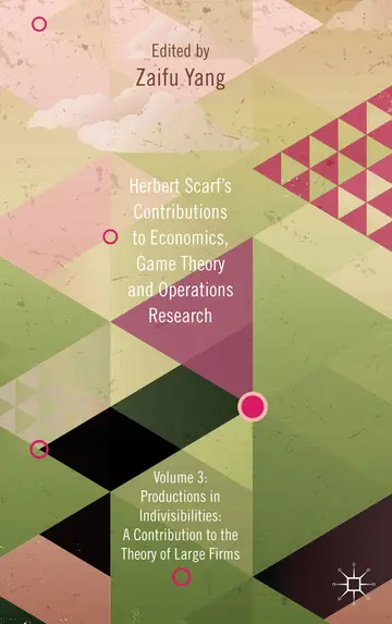 Cover of Herbert Scarf's Contributions to Economics, Game Theory and Operations Research