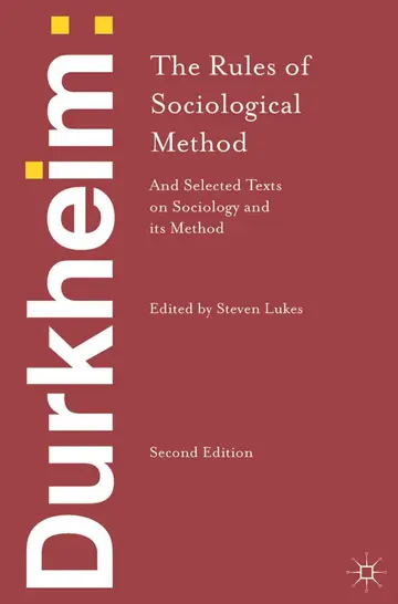 Cover of Durkheim