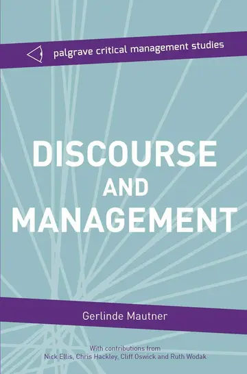 Cover of Discourse and Management