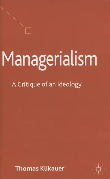 Cover of Managerialism