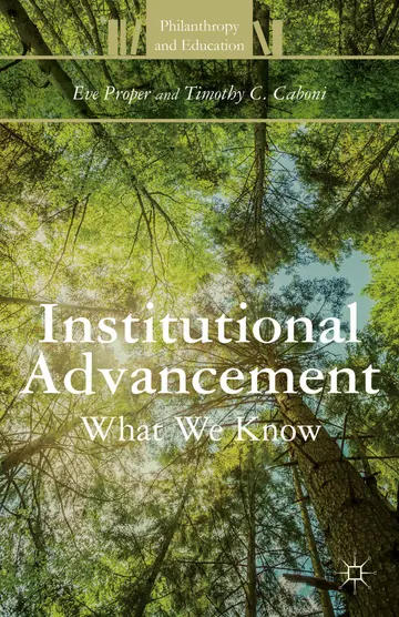 Cover of Institutional Advancement