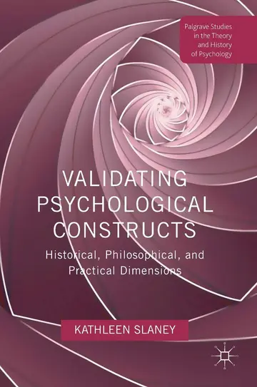 Cover of Validating Psychological Constructs