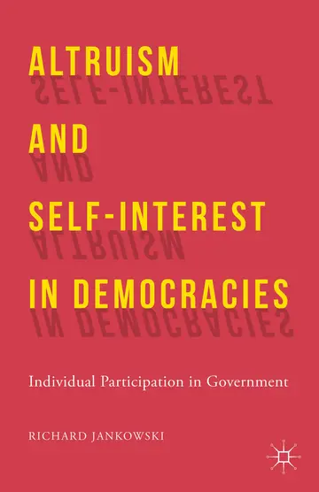 Cover of Altruism and Self-Interest in Democracies