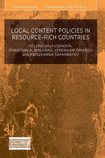 Cover of Local Content Policies in Resource-rich Countries