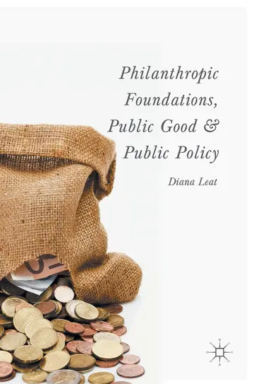 Cover of Philanthropic Foundations, Public Good and Public Policy
