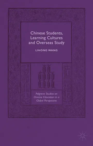 Cover of Chinese Students, Learning Cultures and Overseas Study