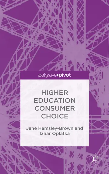 Cover of Higher Education Consumer Choice