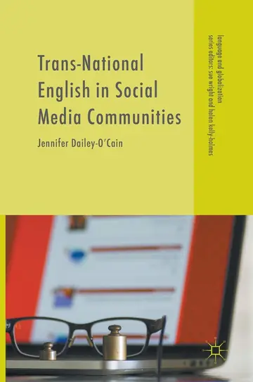 Cover of Trans-National English in Social Media Communities