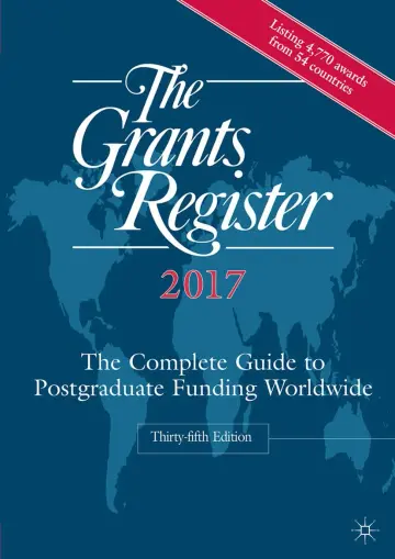 Cover of The Grants Register 2017