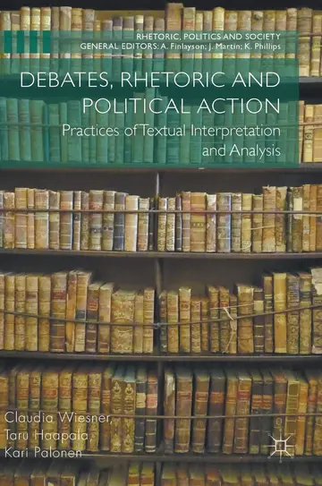 Cover of Debates, Rhetoric and Political Action