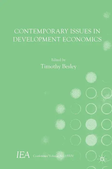 Cover of Contemporary Issues in Development Economics Besley, Timothy