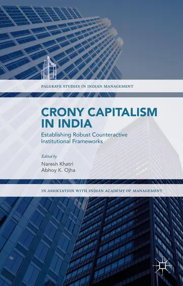 Cover of Crony Capitalism in India