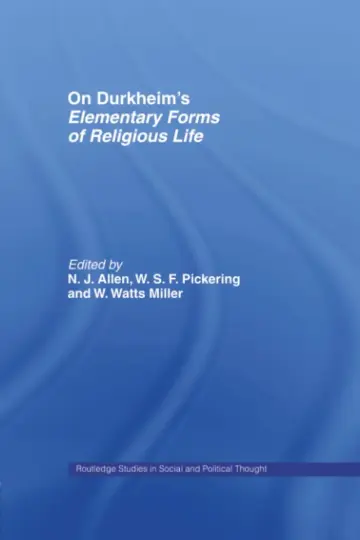 Cover of On Durkheim's Elementary Forms of Religious Life