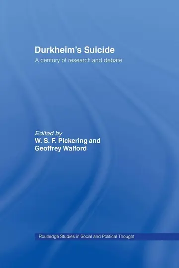 Cover of Durkheim's Suicide